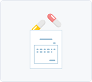 処方せんが届くのイメージイラスト